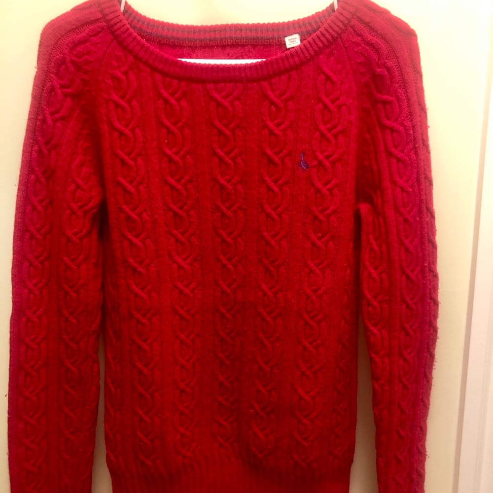 Jack Wills red wool sweater
